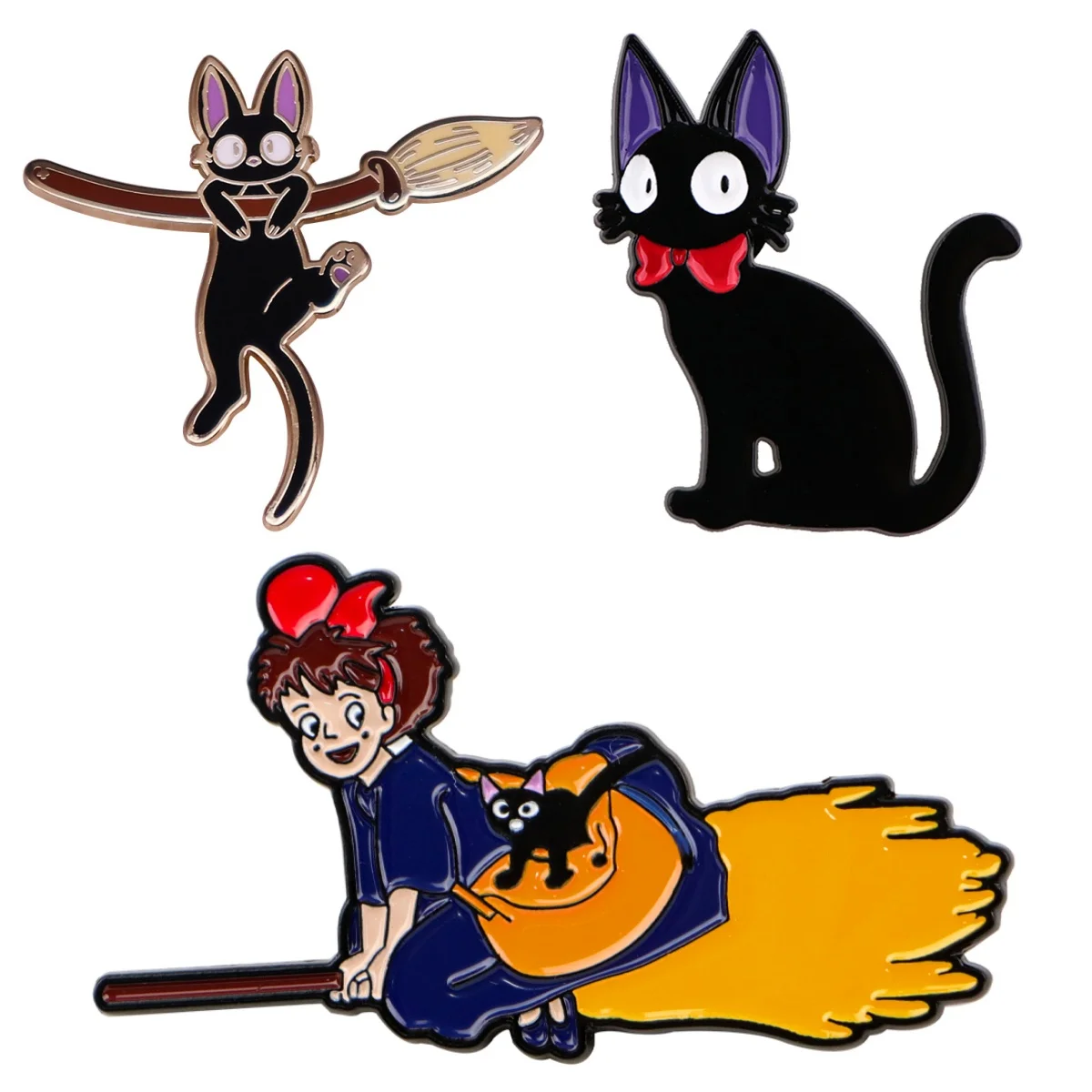 Niedliche Anime-Katze, Emaille-Anstecknadeln, Cartoon-Abzeichen auf Rucksack, Damen-Broschen, Anstecknadeln, Kostümzubehör, Schmuck, Geschenke