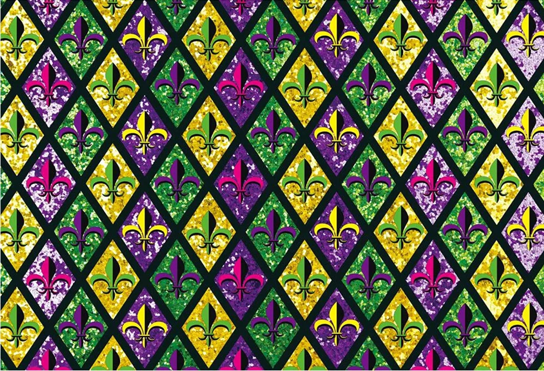 Фон для фотосъемки «Марди Гра», зеленый, фиолетовый, золотой, Блестящий Бриллиант, фотография «Давайте возьмем Крейзи», Фотофон для фотографирования с фотографией «мерседея», «Маскарад», «Флёр»