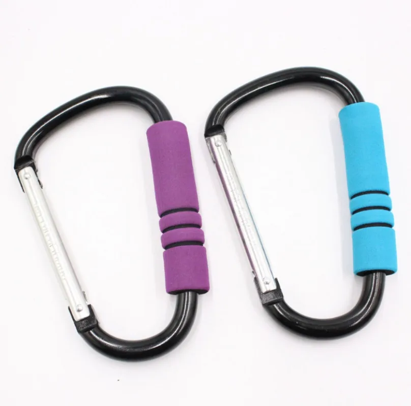 Foam Covered Stroller Hook Aluminum Alloy Hanger for Baby Bags Prevents Friction  Heavy load baby stroller hook 1pc