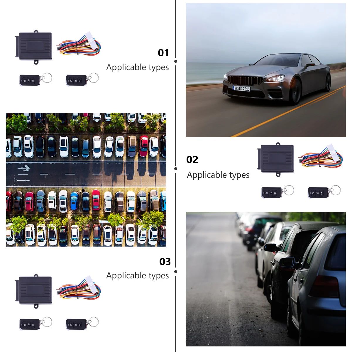 نظام دخول السيارة بدون مفتاح إنذار مضاد للسرقة زر ضغط الإشعال عن بعد جهاز قفل أمان تلقائي #2