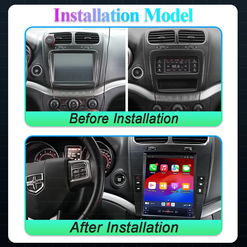 9.7 Inch For Dodge Journey Fiat Freemont 2012 2013 2014 Car Radio Android 16 Multimedia Video Player Gps navigation Touch Screen