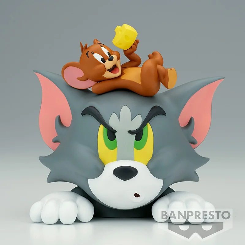 In stock Bandai Original Genuine Tom and Jerry Scenic Figures Collection Set Children's Holiday Gift