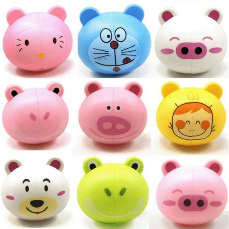 1Pc Cartoon Toothbrush Holder Cute Funny Animal Wall Mount Hooks with Wall Suction Cup Bathroom Decor Accessories Gift for Kids