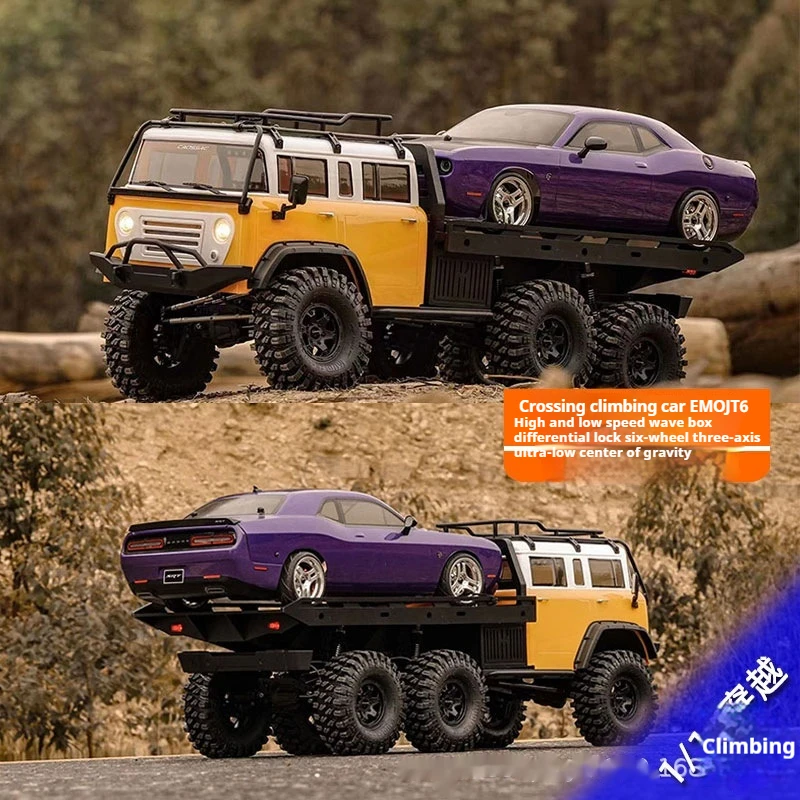 Crossrc Emo Jt6 Climbing Car Flatbed Trailer Traverses Rc Remote Controlled Electric Model Six-Drive Off-Road Vehicle Boys Toys