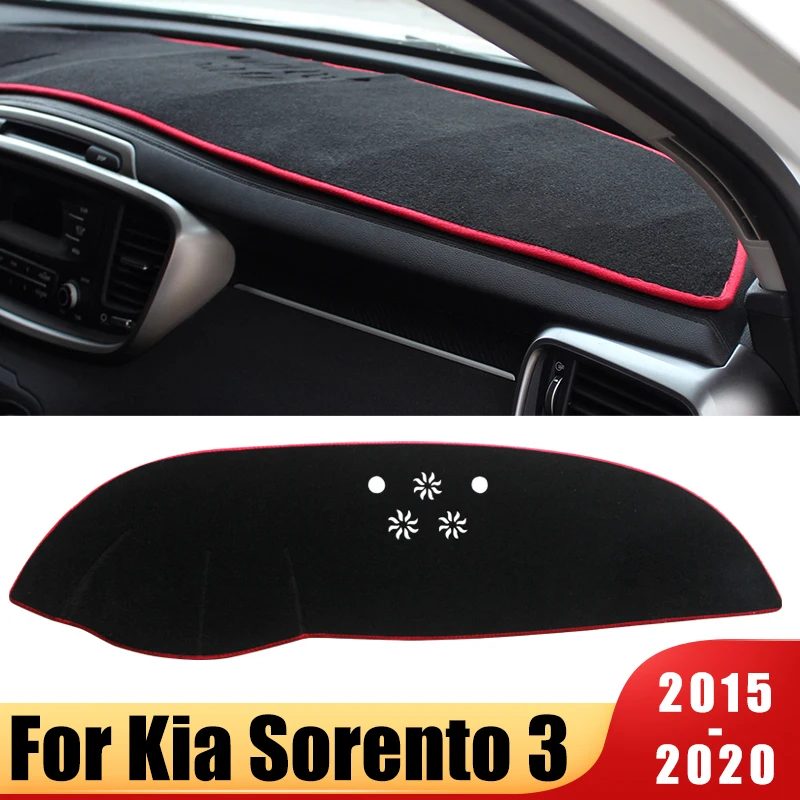 

Накладка на приборную панель автомобиля, Накладка для защиты от света, накладка на приборную панель, коврики для Kia Sorento 3 UM Prime 2015 2016 2017 2018 2019 ...