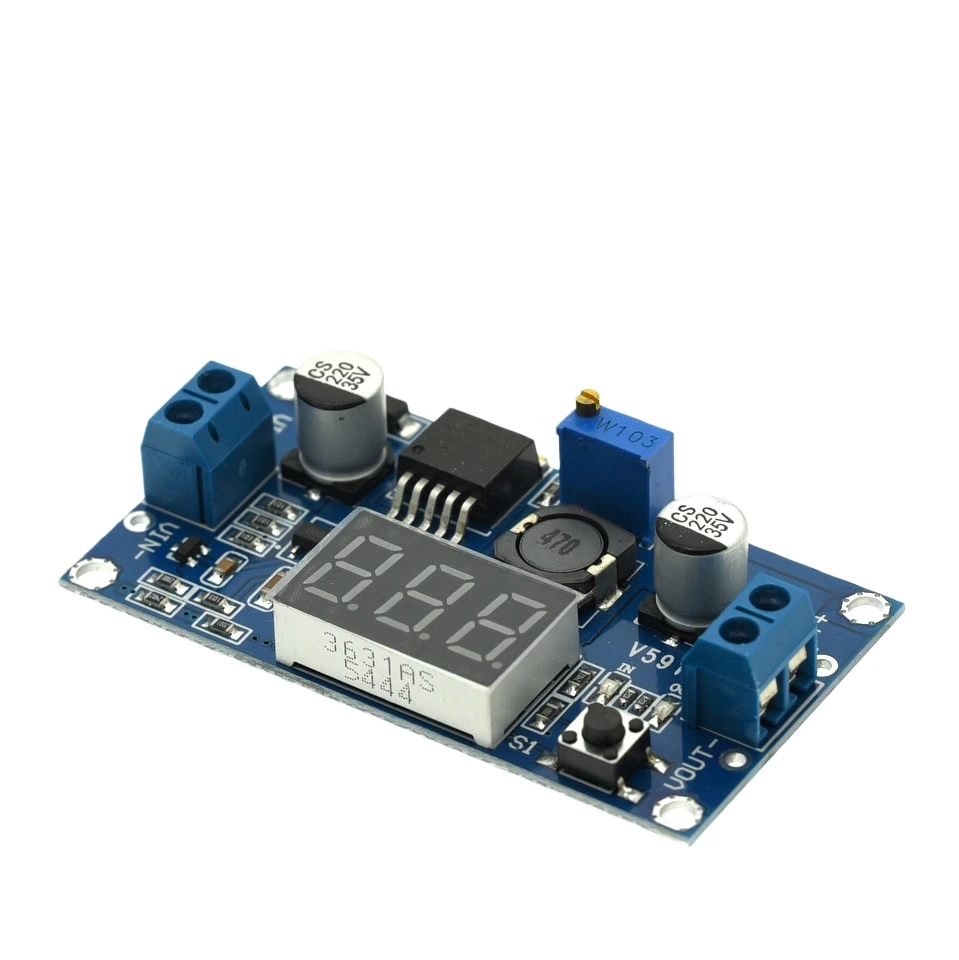 LM2596 DC DC Step Down Converter Spannungsregler LED-Anzeige Voltmeter 4,0 ~ 40 bis 1,25-37 V Buck-Adapter Einstellbare Stromversorgung