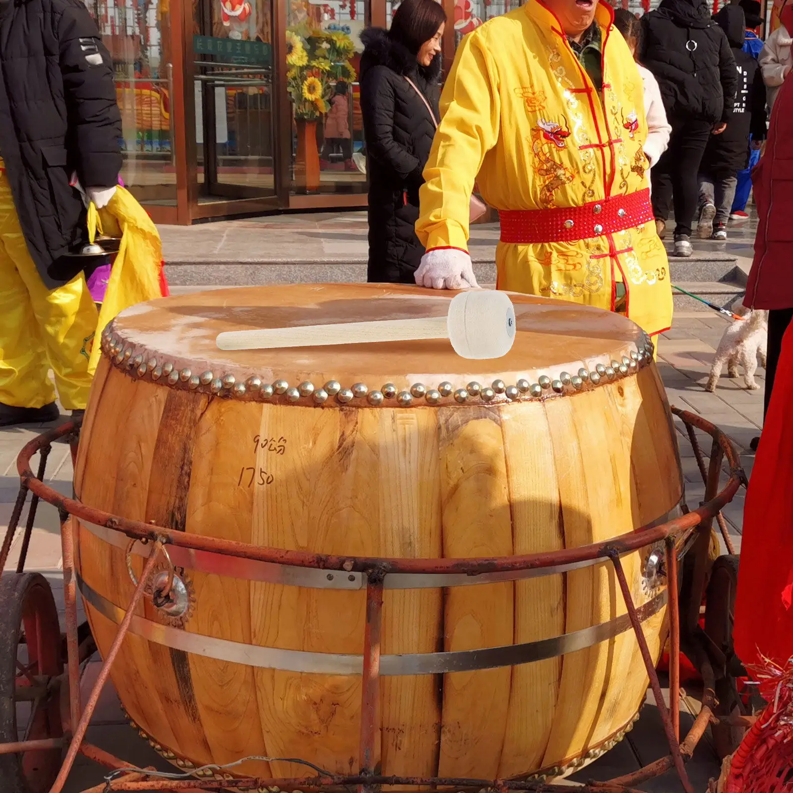 2 шт. барабанных палочек с деревянной ручкой и войлочным наконечником, профессиональные аксессуары для ударных инструментов, палочки для бас-барабана