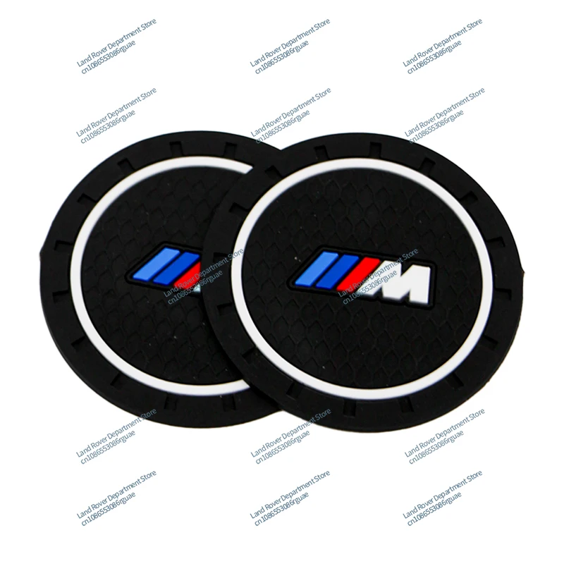 1/2Pcs Car Waterproof Coaster Non Slip Water Cup Pad Mat For BMW X1 X2 X3 X5 X4 X6 X7 G30 G20 G32 G11 G12 F40 F30 F20 F10 F34