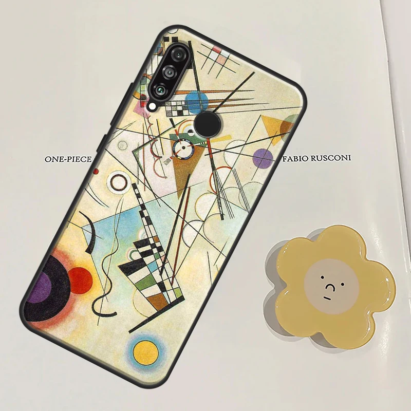 Wassily Kandinsky Abstract Artistic For Huawei Nova Y60 Y70 Y90 Y61 Y91 3i 7i 8i 11i Nova 11 9 10 SE P20 P30 Pro P40 Lite Case