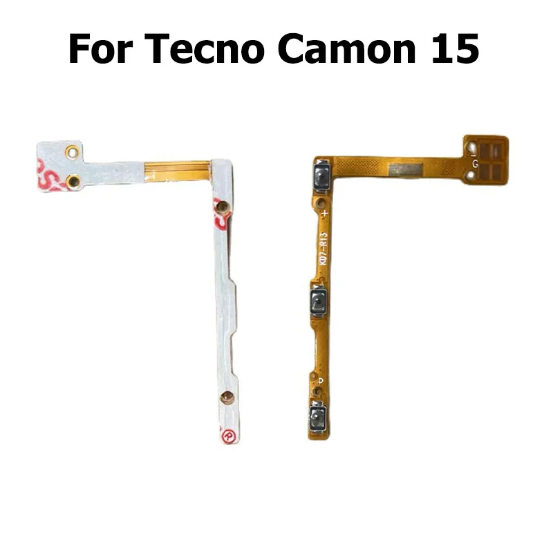 For Tecno Camon 17 16 15 12 Air Pro Premier Volume Side Power Switch On Off Button Key For Camon 18 Flex Cable