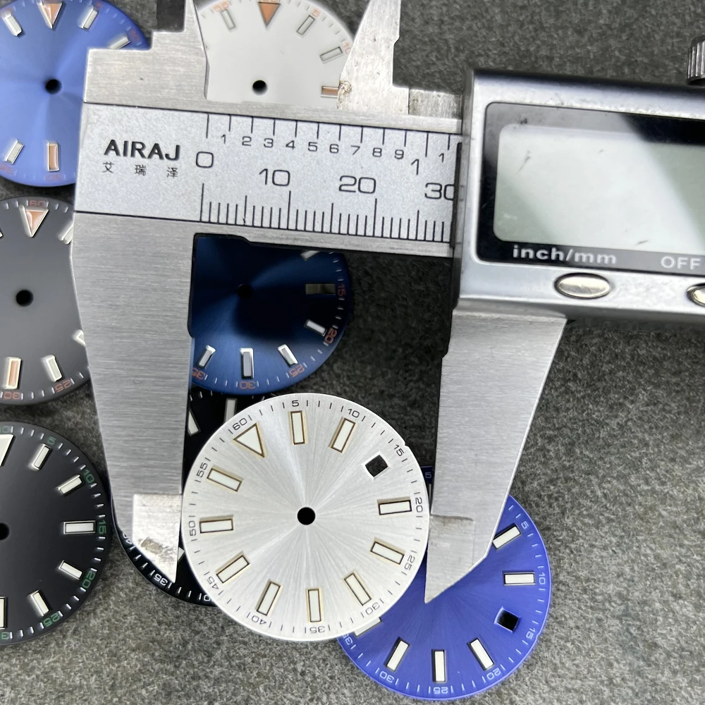 إكسسوارات الساعة قرص عتيق 28.5 ملم قرص متوهج يومي مع حركة Lumefor Miyota 8215، 2836، 2813، ETA 2836 - ساعة Mod Literal