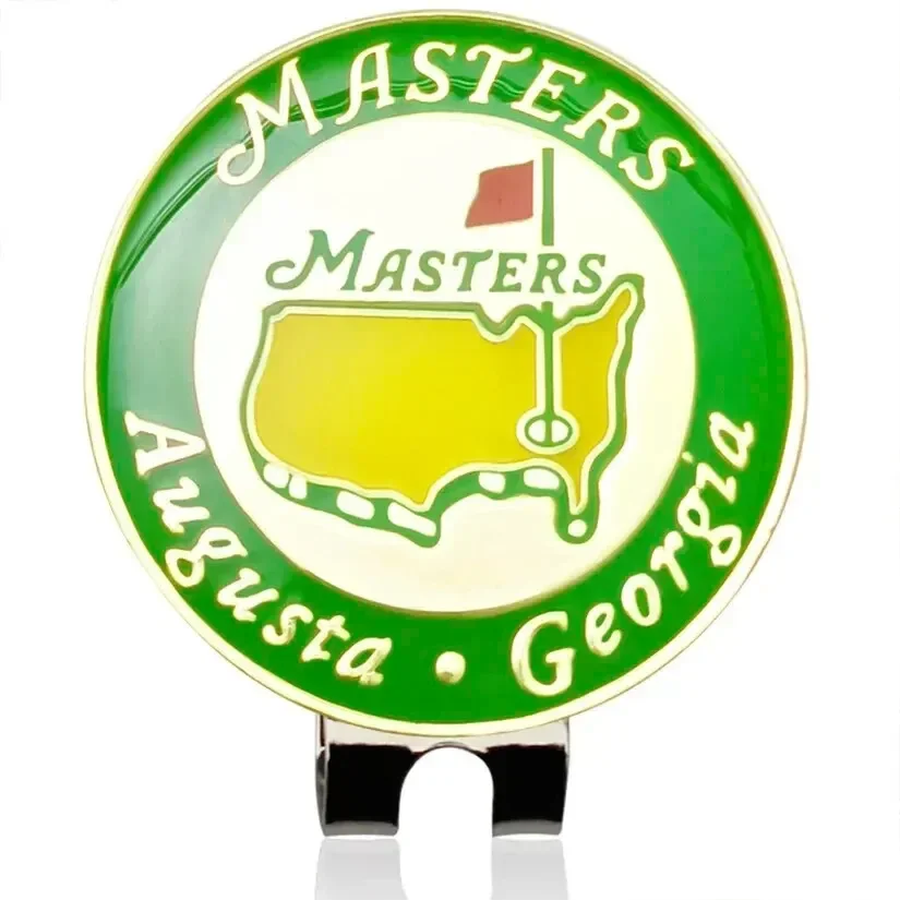 Znak piłki golfowej z magnetycznym klipsem do kapelusza golfowego Mapa USA Marker golfowy z białym kwiatem Pomoc treningowa dla chłopców Dziewczyna Dzieci Golfer Prezent