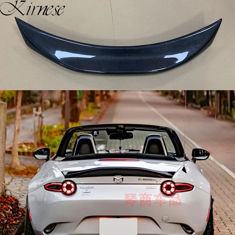 

For Mazda MX5 Miata ND RF LMS Style FRP Fiber Glass Unpainted Duckbill Spoiler Trunk Wing Lip Racing Accessories Tuning Trim