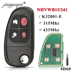 jingyuqin Car Remote Key For Jaguar X S Type 1999-2009 XJ XJR XJ8 315/434 Mhz 4D60 Chip Auto Smart Control Flip Key NHVWB1U241
