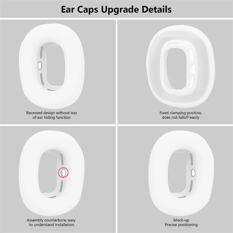 3.0 Upgraded Silicone Ear Cap Suitable for Apple AirPods Max Ear Cap Protector Upgraded