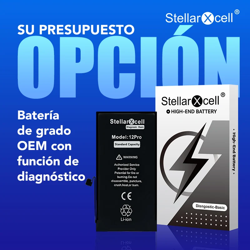 Batería de Diagnóstico StellarXcell Show100 Saludable Genuina para iPhone 12 13 14 15 Mini Plus Pro Promax con Herramientas Gratis 4
