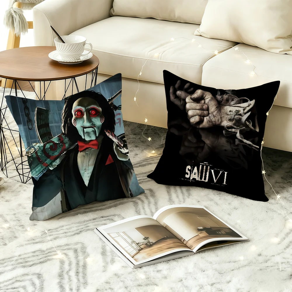 Movie S-Saw cushion cover Anti-dustmite Sofa Cushion Decorative Office Cover Lounge Area Indoor & Outdoor Use