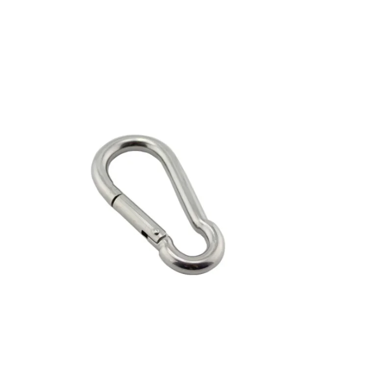 1Pcs M4 M5 M6 M8-M12 304 Stainless Steel Spring Snap Hook-Heavy Duty Locking Carribenares For Climbing Normal Form