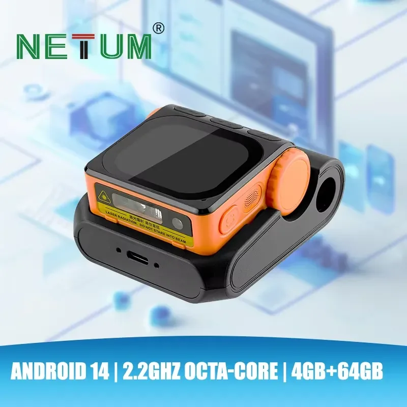 BOLRZO XG910 Android 14 Wearable Ring Scanner, 1D/2D Barcode Reader, Hot Swap Battery, Dual Band WiFi 5.0 Industrial PDA