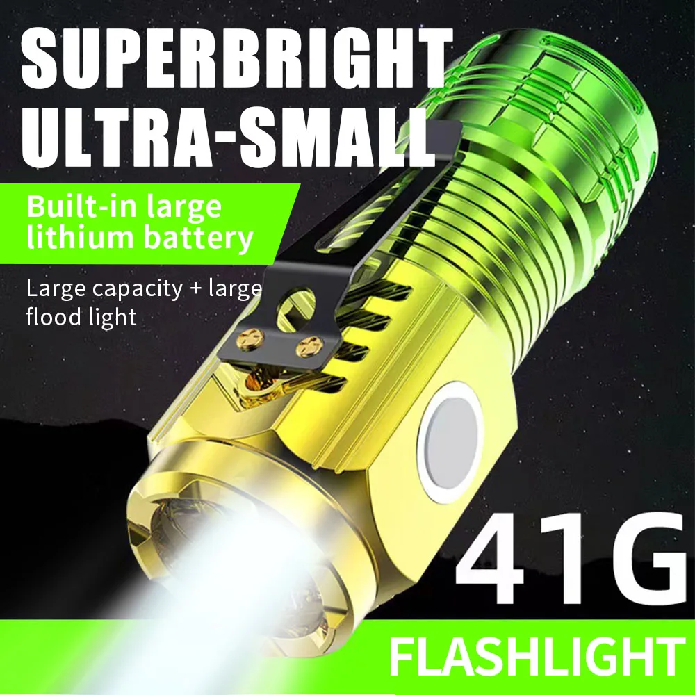 

Three-eyed Monster Flashlight Camping Equipment Led Abs Clip Strong Magnet Portable Lighting Outdoor Flashlight Flashlight Glare