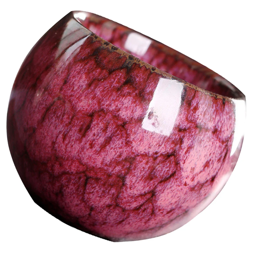 

Kiln Change Ceramic Tea Cup Safe Odorless Home Tea Cup Smooth Retro Style Great Gift for Family Friends Teacup for Home Use