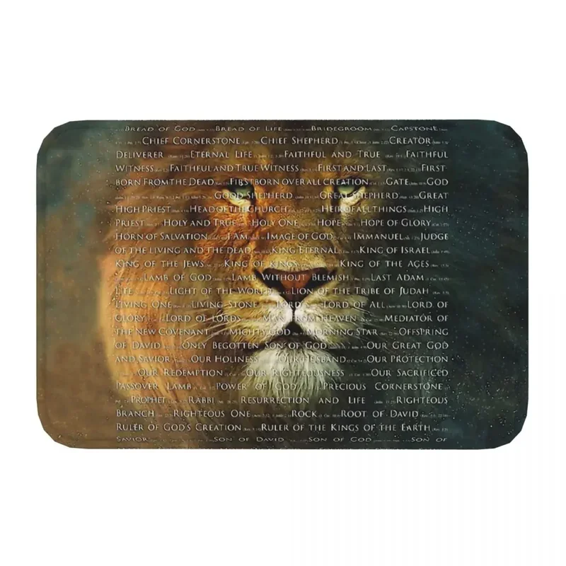 

LK01 Jesus Christ God Resurrection Bedroom Mat The Names Of God Rug Home Doormat Kitchen Carpet Decoration）4（v