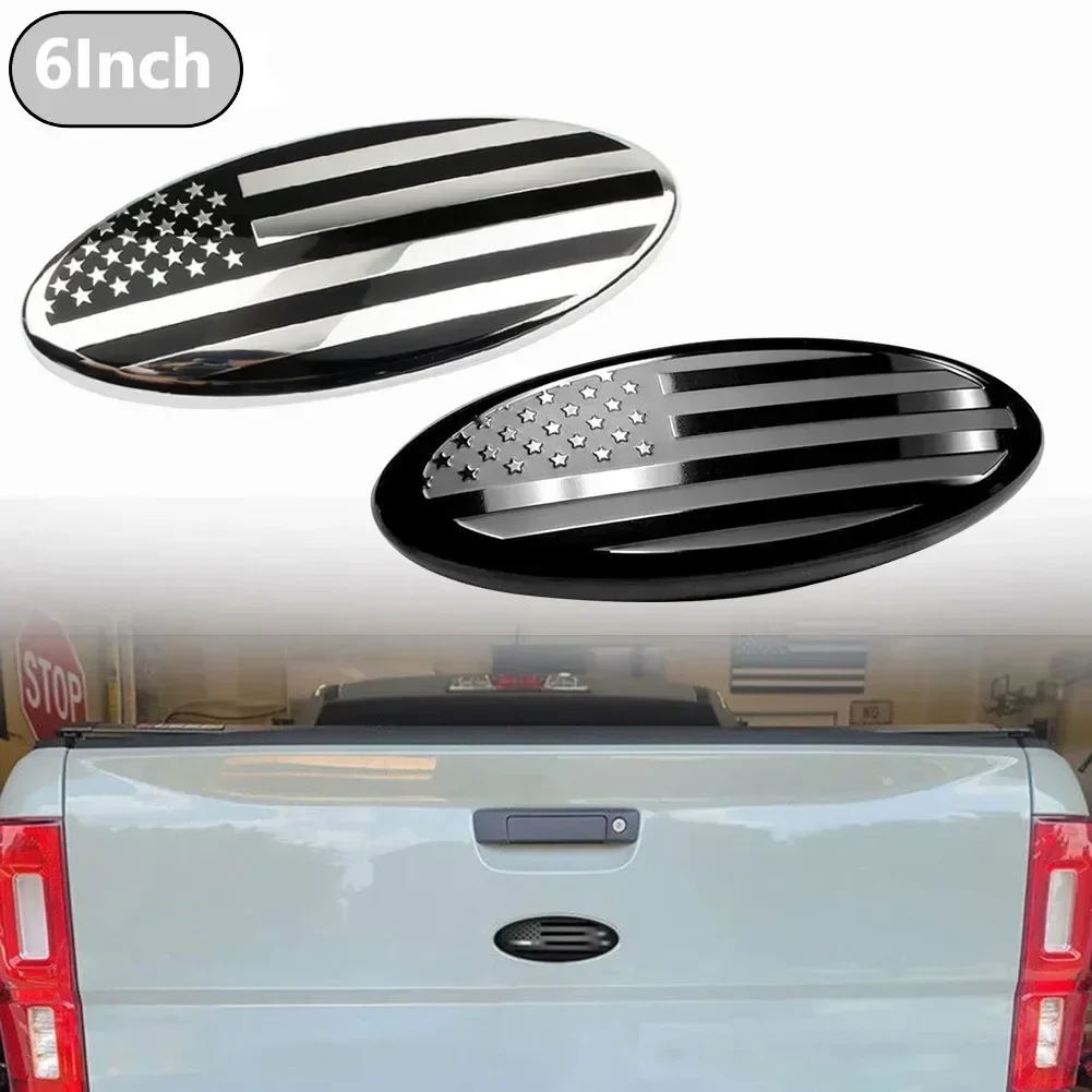 Car Front Grill American Flag Stickers Grille Emblem Logo Hood Badge For Ford F150 F250 F350 For Edge Explorer Car Styling