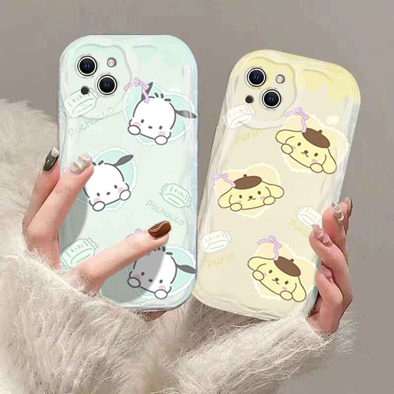 Hot Sanrios Cute Pachas-Dogs Phone Case For iPhone 16 15 14 13 12 11 Pro Max Mini X XR XSMAX 8 7 6S Plus 3D Wave Soft TPU Cover