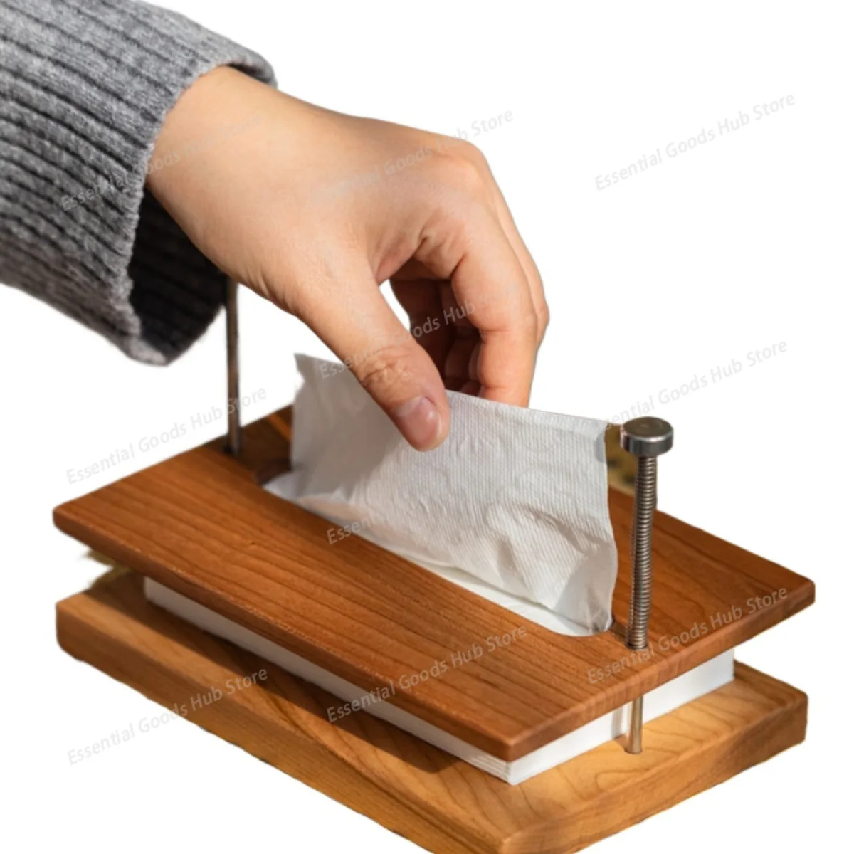 

Creative Solid Wood Tissue Box Living Room Desktop Art Paper Box Interior Room Decoration Ornaments Storage Organizers for Room