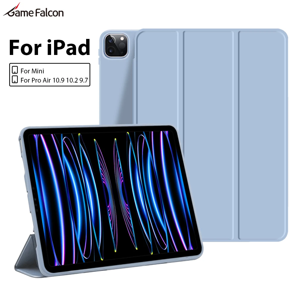 Casing untuk Ipad Pro 13 11 12.9 generasi ke-10 2024 Funda untuk Ipad Air 5 4 Mini 6 3 2 1 M4 M2 10.2 10.5 10.9 Aksesori penutup