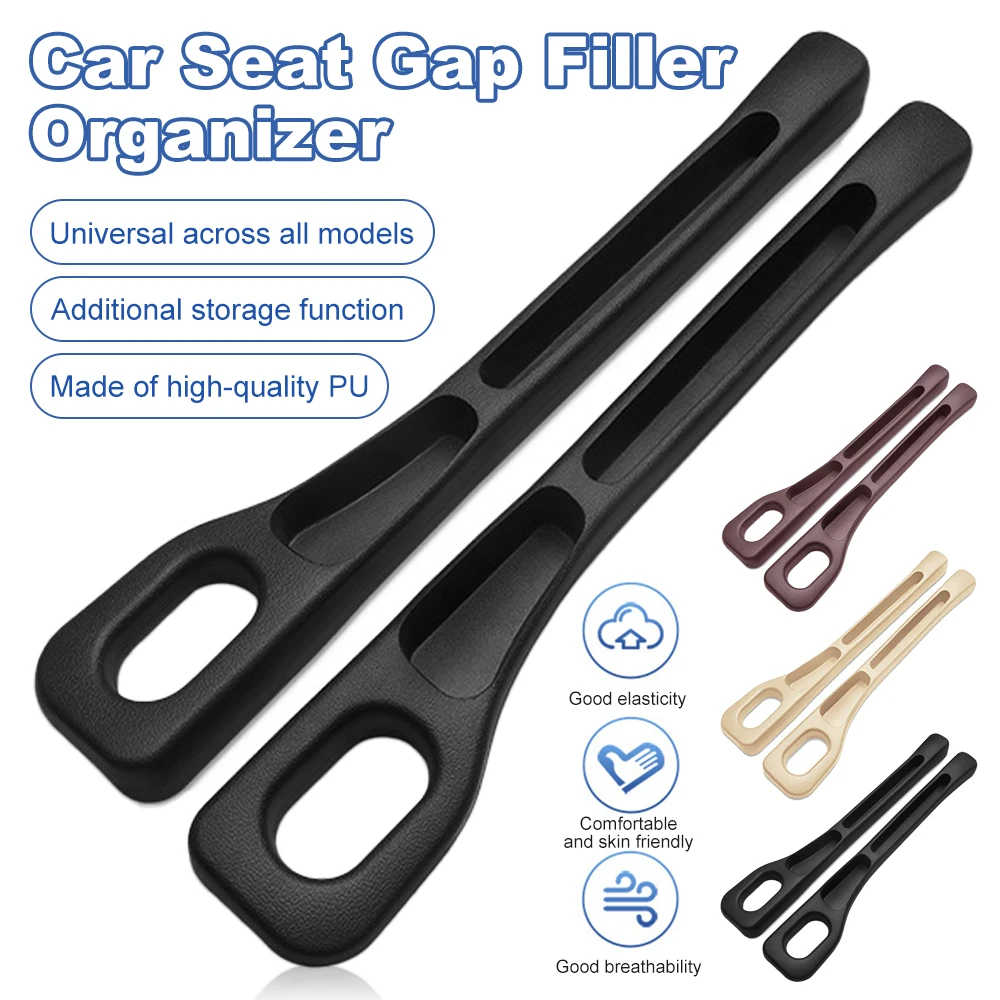 

2pcs Car Seat Gap Filler Organizer Waterproof Universal Car Gap Filler Seat Gap Storage Organizer Car Interior Accessories