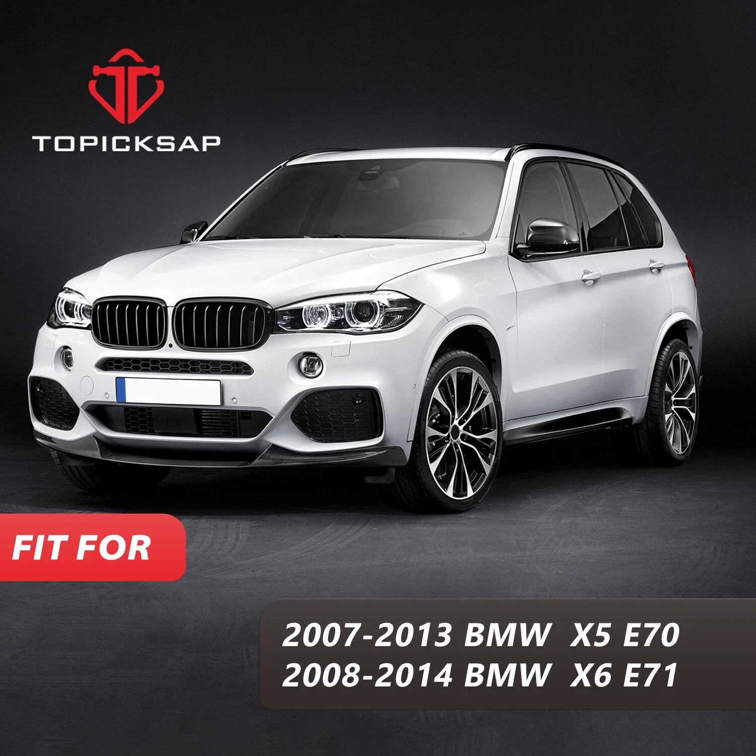 TOPICKSAP 4Pcs Front Lower Forward/Rearward Control Arm Kit for BMW X5/X6 E70/F15/F16 xDrive 25d/28i/30d 2014-2019