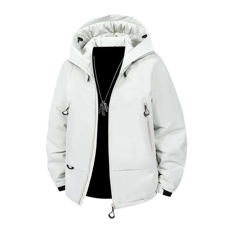 

Outdoor Warm Casual Running Jacket Windbreaker Graphene Cotton Coat Multi-pocket Fashionable and Trendy Workwear Coat Teenagers