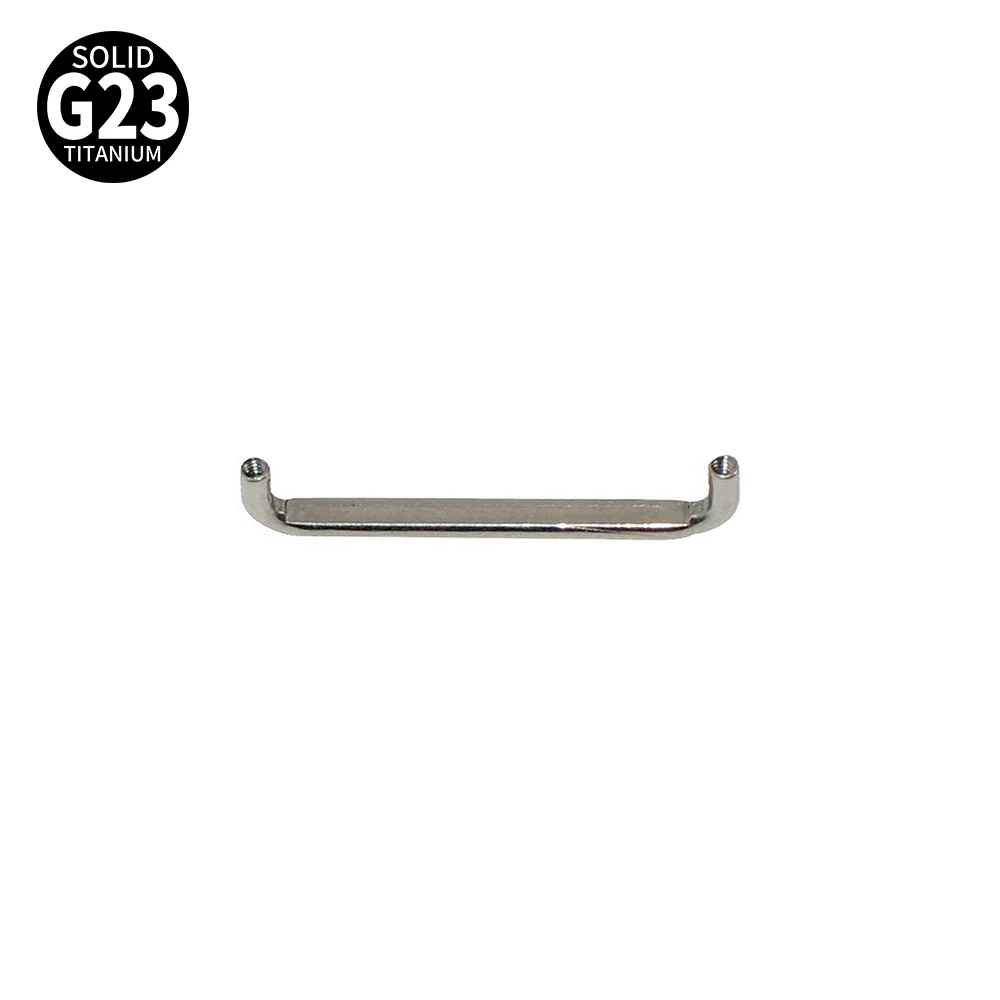 G23 Titanium Surface Piercing Double Ball Dermal Anchor