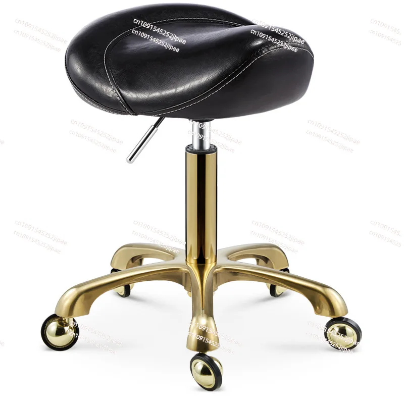 Beauty stool Barber shop chair Rotating lift stool Nail art makeup hair salon pulley Big work stool