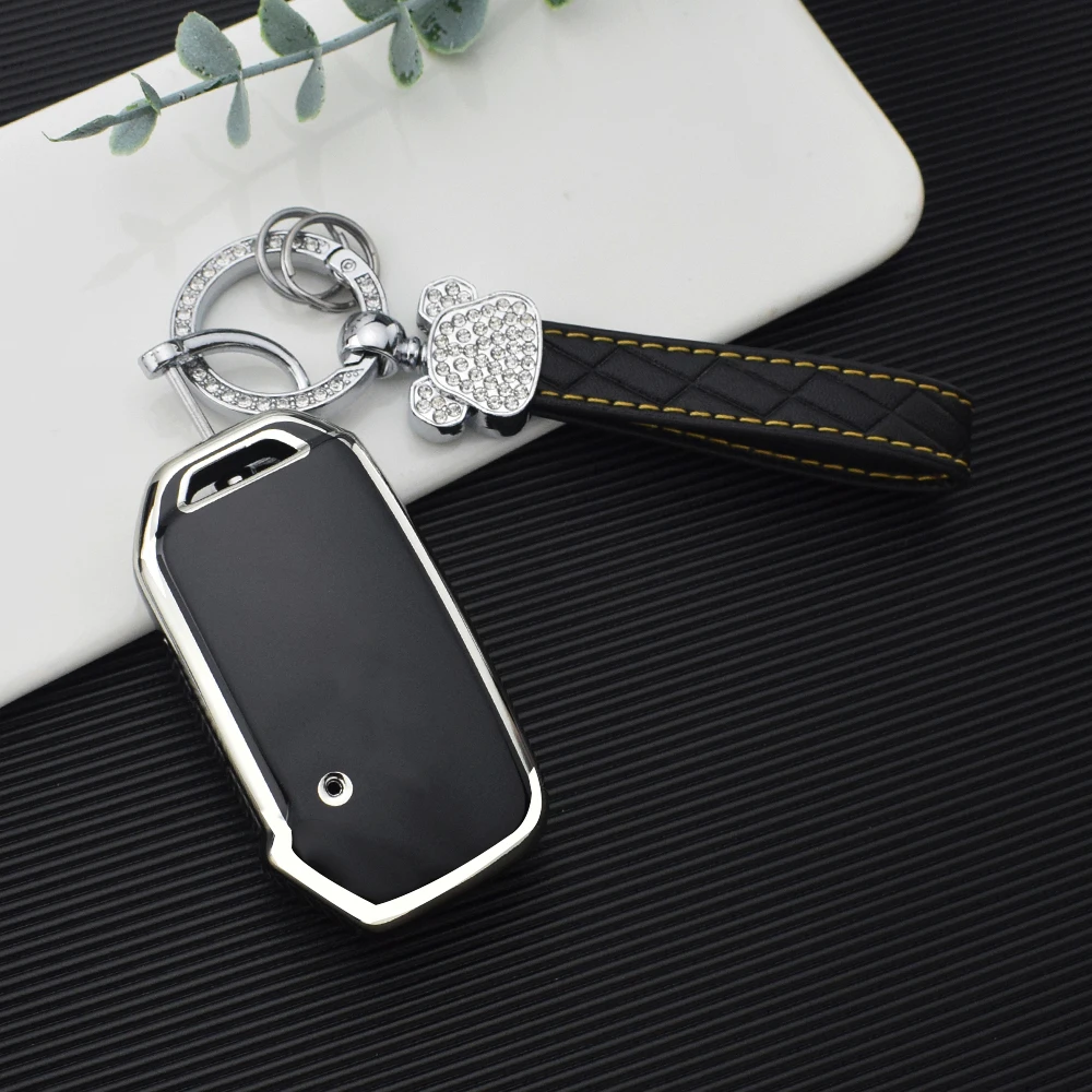 TPU Car Key Case Cover Keychain for Kia Ceed Cerato Forte NIRO Seltos Sorento Soul Sportage Telluride K5 Auto Shell Fob Keyless