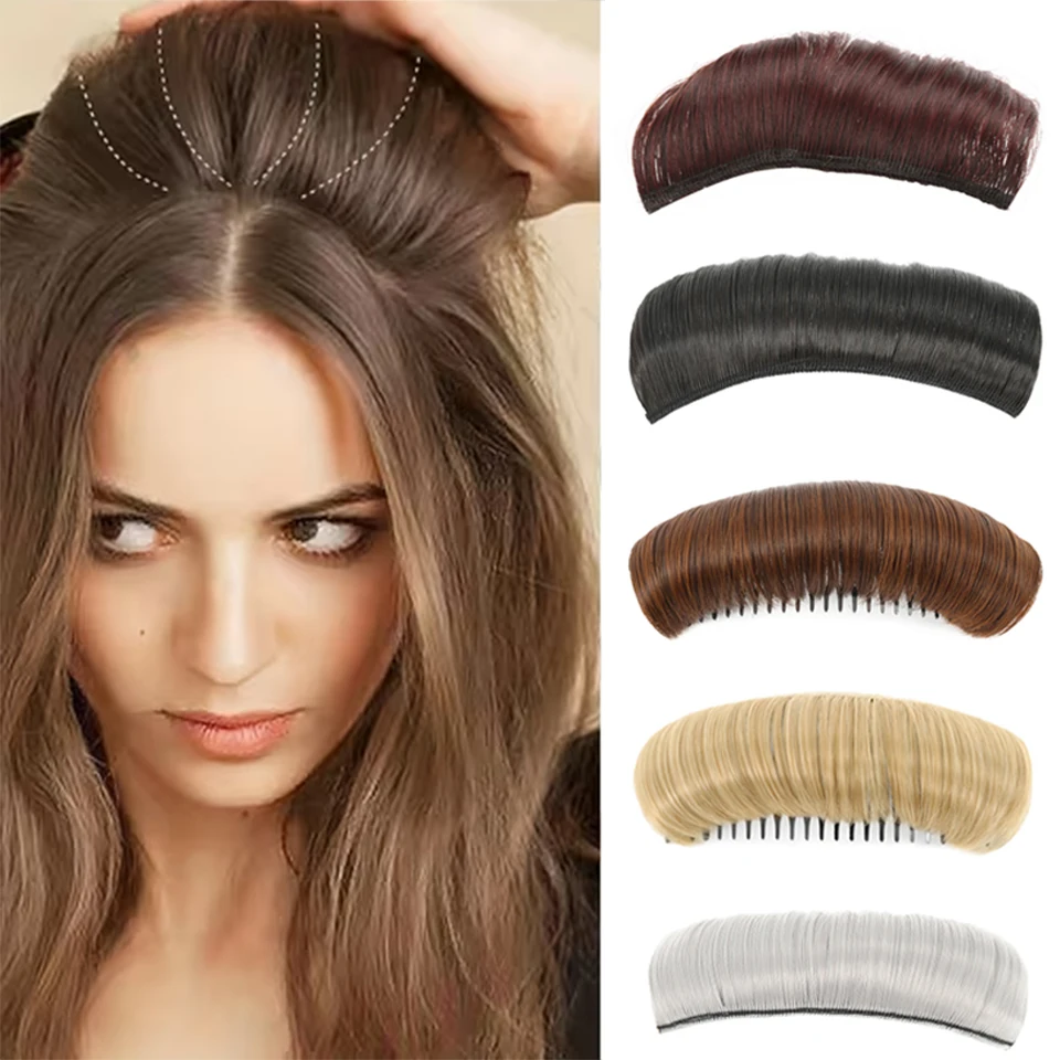 Wig Pad for Stable Hair Roots Inserted Comb Style Additional Fluffy Synthetic Invisible Fluffy Hair Pieces Women's Height Increa