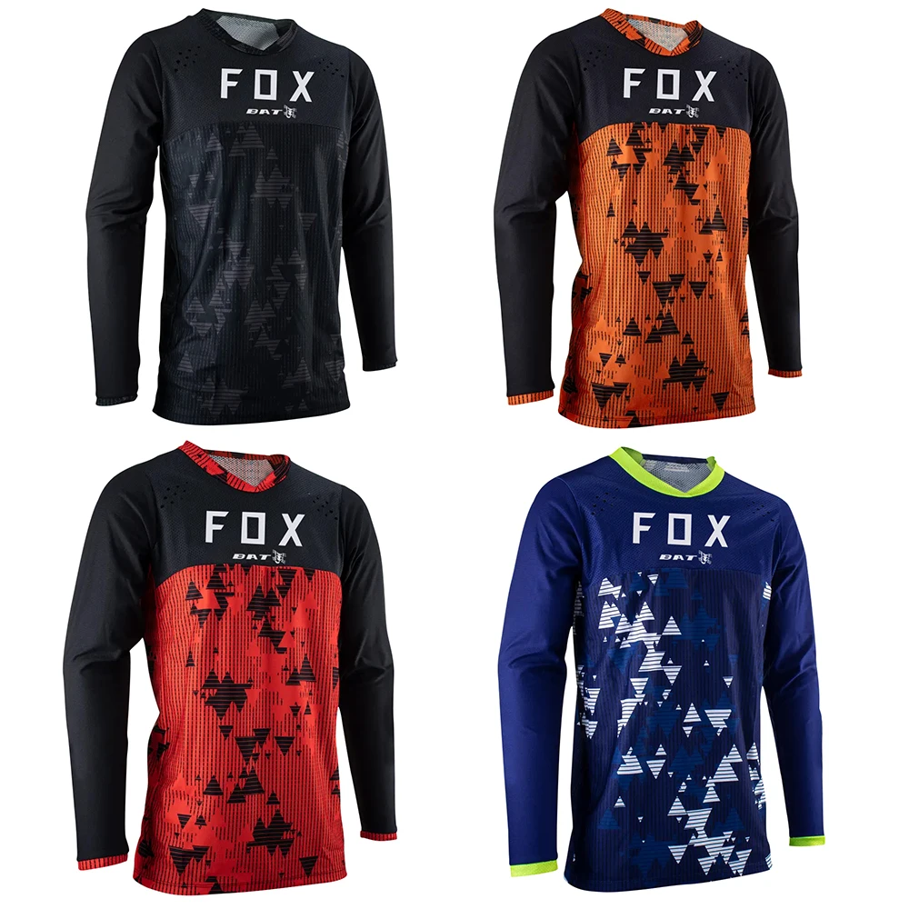 

Men's BAT FOX Downhill Bike Jersey Motorcycle T-Shirt Offroad DH Jersey Quick-Dry Breathable MTB Clothing Maillot Ciclista