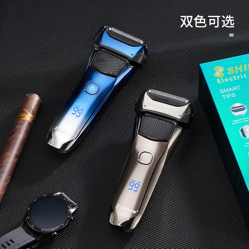 

Новая бритва для мужчин, перезаряжаемая бритва с двойной головкой, бытовой моющийся портативный скребок.