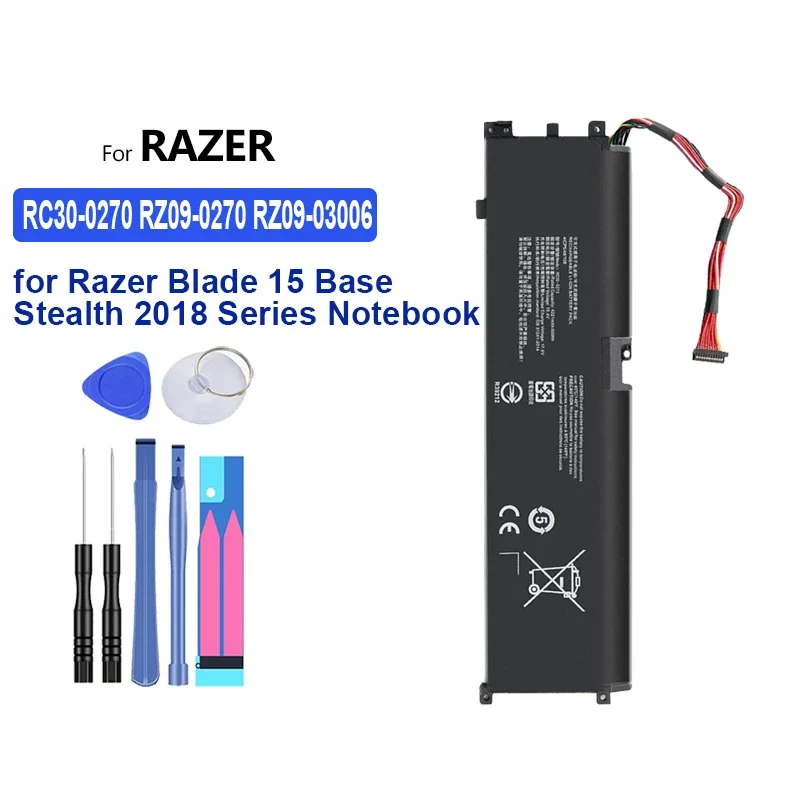 Portable Battery 4221mAh-5209mAh For Razer Blade Stealth 15.6''2018 i7 8750H 15 Base Stealth 2018 2020 RZ09-0328 RZ09-03304x