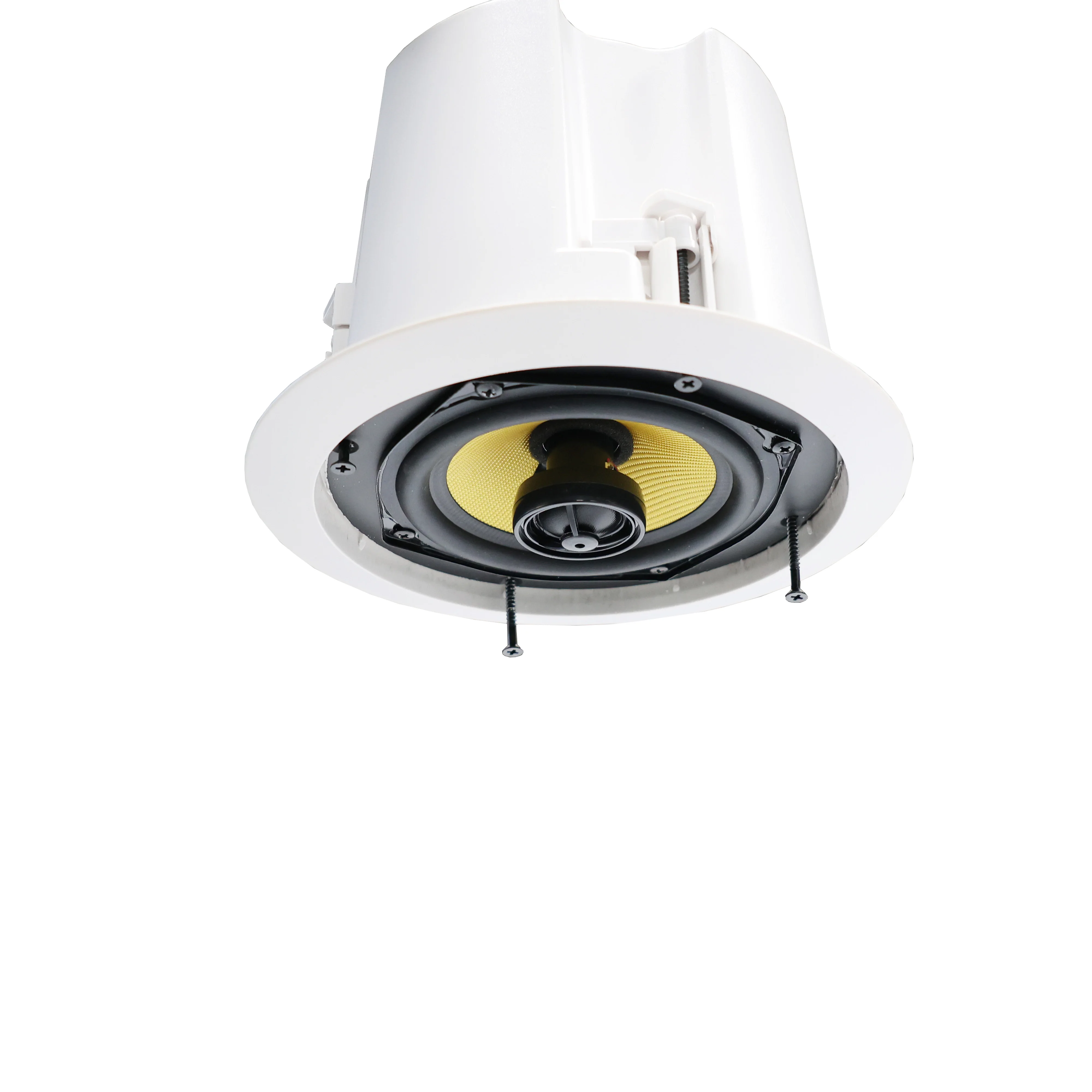 Speaker Plafon IP TLF POE Power Optional, Jaringan Nirkabel WIFI, Manajemen Kontrol Jarak Jauh Lewat Aplikasi Ponsel, Mendukung AUX