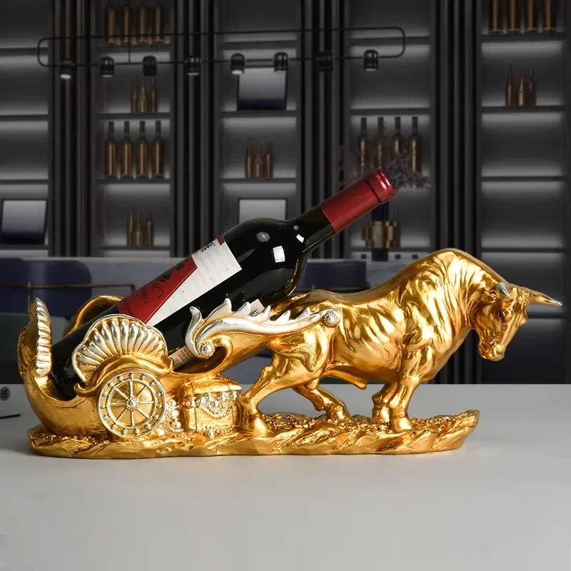 

Wall Street Bull Market Resin Ornaments Feng Shui Fortune Statue Wealth Figurines For Office Interior Desktop Decor