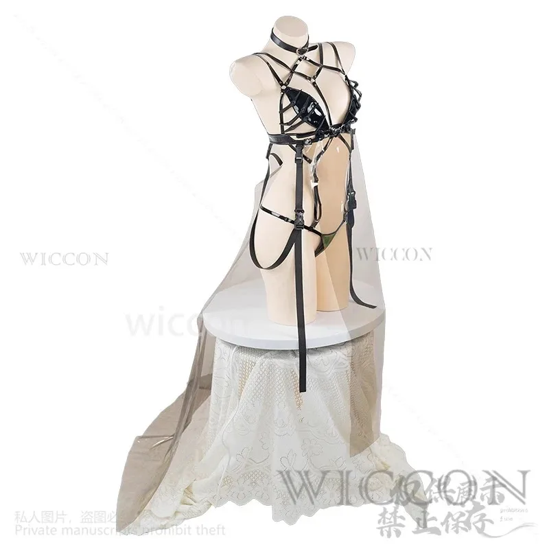 Mihara Anime Game NIKKE The Goddess Of Victory Cosplay Costume Lingerie Set Corset And Thong Thigh Socks Wigs Customized S4HK8LG