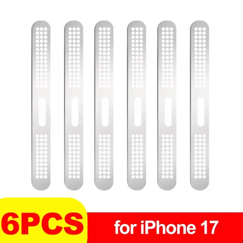 Metall Staubdicht Net Aufkleber Für iPhone 17 Pro 17 Pro Max Hörer Lautsprecher Loch Anti-staub Mesh Schutz Für iPhone 17