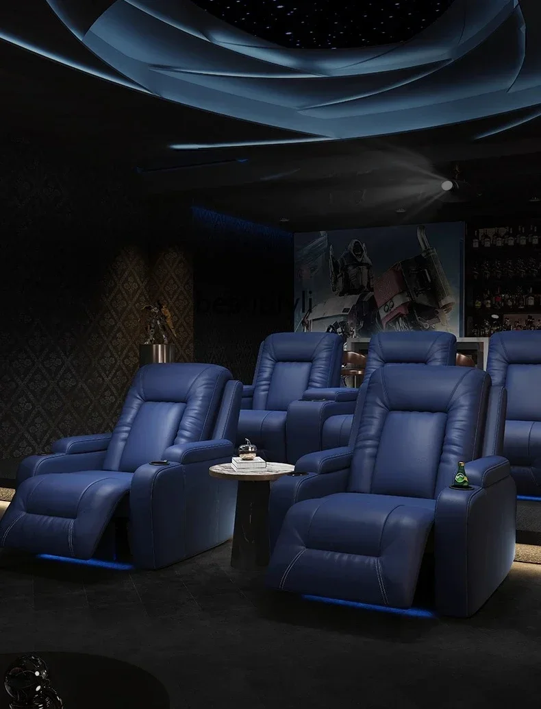 X  cqy Home theater sofa, villa basement film and television hall, electric adjustable function sofa