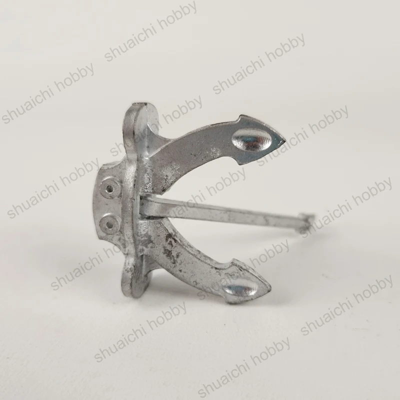 1 pz 69mm/52mm/47mm/35mm Mini lega Hall Anchor asta di ancoraggio mobile pezzi di ricambio marini fai da te per accessori per barche di simulazione