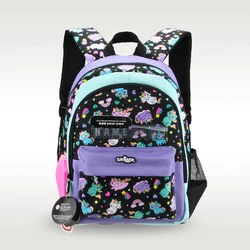 Austrália original smiggle venda quente mochila escolar das crianças menina bonito arco-íris gato nome carta cartão mochila 14 polegadas