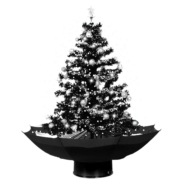 Pre-decorated holiday snow Christmas tree for home office party school decoration