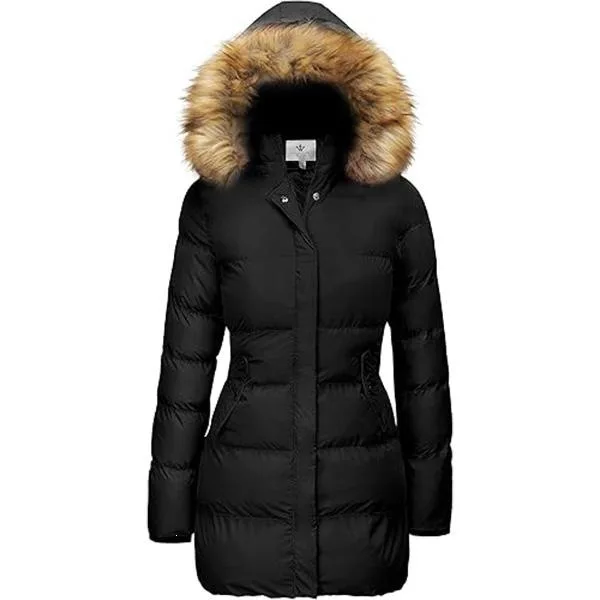 

J 81985 Winter Long down Jacket Men's Winter Outerwear Quilted Coat Warmth Breathable Water Resistant Streetwear Casual Coat