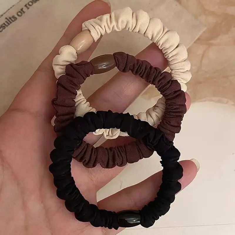 

Women High Elastic Seamless Hair Rope Elastic Hair TieDurable Girls No Crease Ponytail Holder Rubber Band Hair Accessories